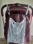 Cotton mesh Storage bag on trolley