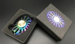 Hermosa mano spinner juguetes arco iris mariposa pescado fidget spinner