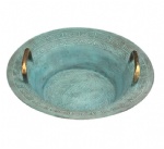 Lavabo de gran tamaño para salpicaduras de mano, lavabo de dragón de bronce, lavabo de mano, decoración para el cuidado de la salud, lavabo