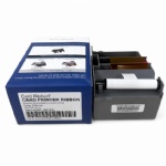 Cinta de color compatible para impresora de tarjetas de identificación 045000 YMCKO, 250 impresiones, para Fargo dtc1000 dtc1250e