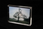Transparent acrylic double sided photo frames glass picture frames with magnets