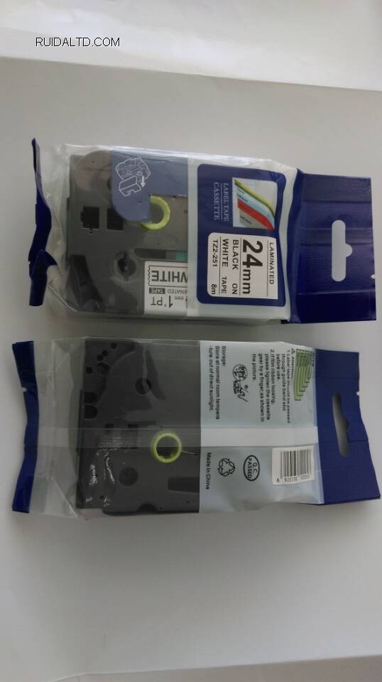 compatible-label-printer-ribbon-tze-251-used-for-brother-label-printer